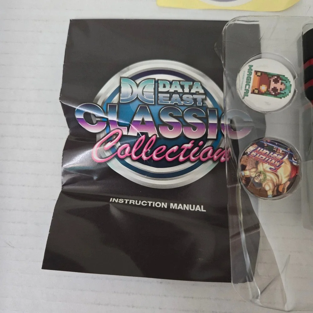 Retro Bit Data East Classic Collection SNES Cartridge CIB Pins Stickers Manual